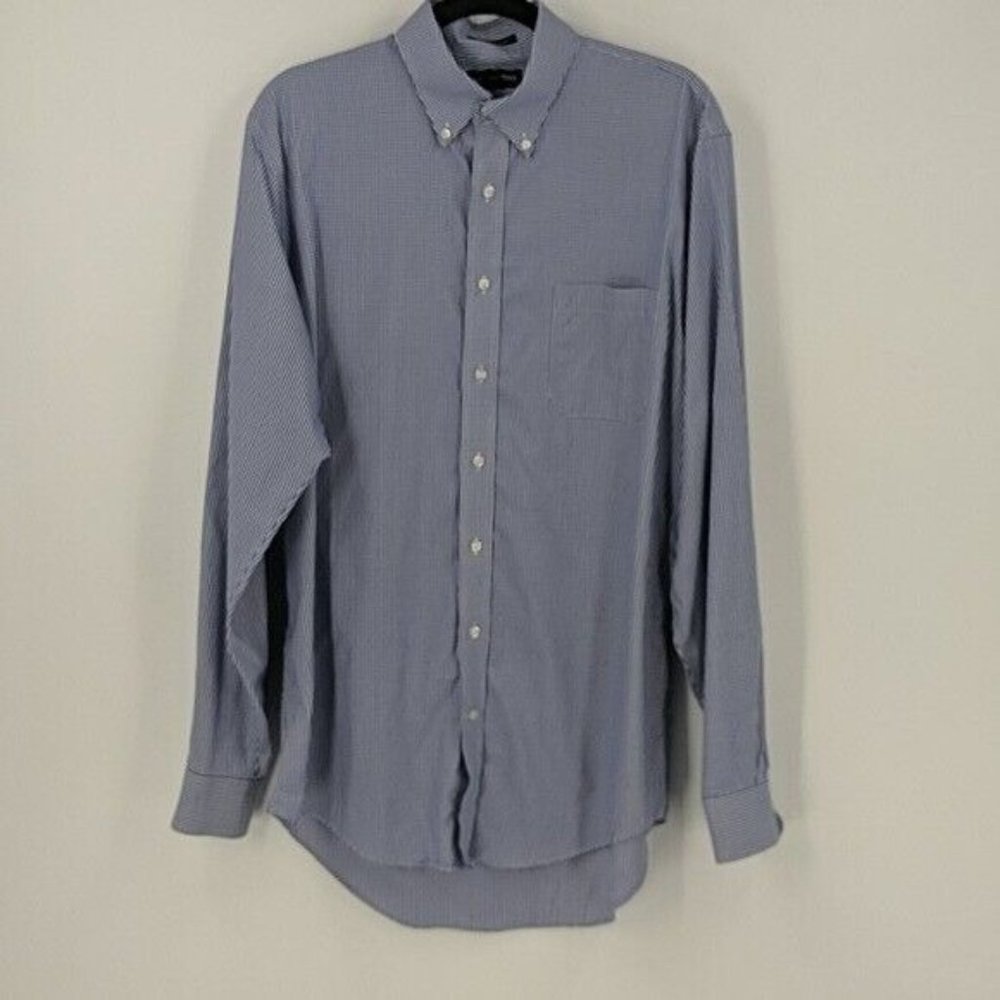 Men's LANDS' END No Iron Button Down Shirt